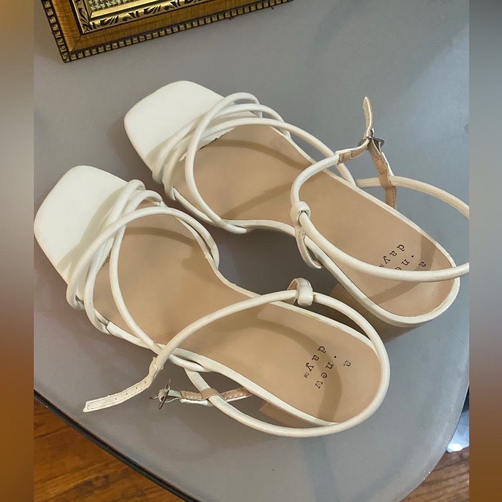 A New Day White Minimalist Sandals